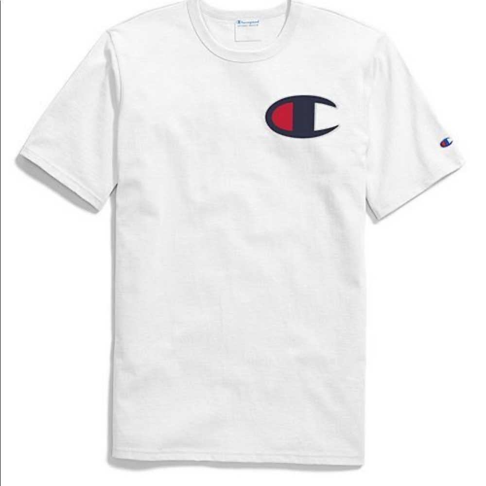 Champion white tee